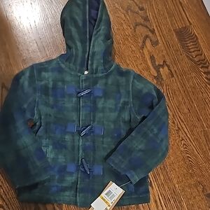 Green Plaid Hooded Jacket